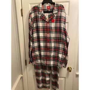 Brand New Family Pj's X Macy's Men's Size 2XLT Tall Plaid Pajama Set Sleepwear
